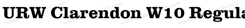 URW Clarendon W10 Regular字体转换